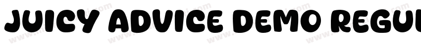 Juicy Advice DEMO Regular字体转换